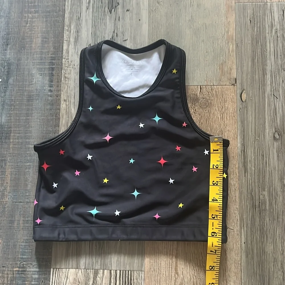 Girls Goldsheep Clothing Activewear Crop Top U Bra Sports bra w/ Stars Size: L